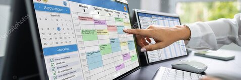 Screenshot-style dashboard of rota software