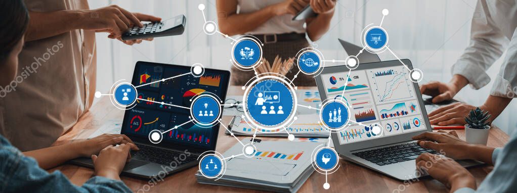 Analyst reviewing workforce planning charts