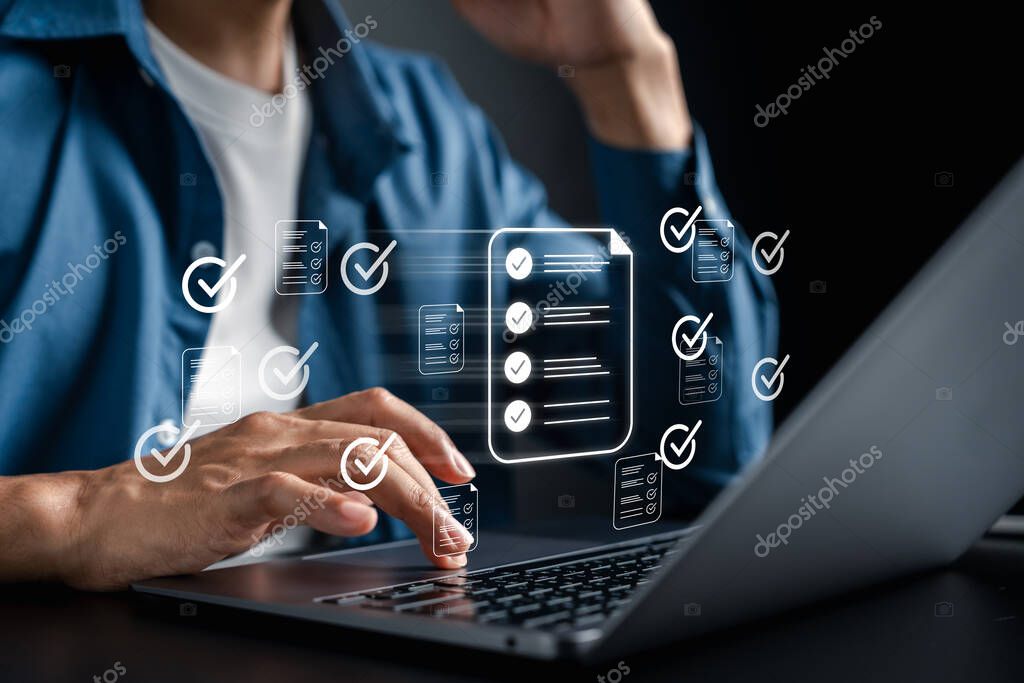 Analyst reviewing a printed shift roster with a checklist